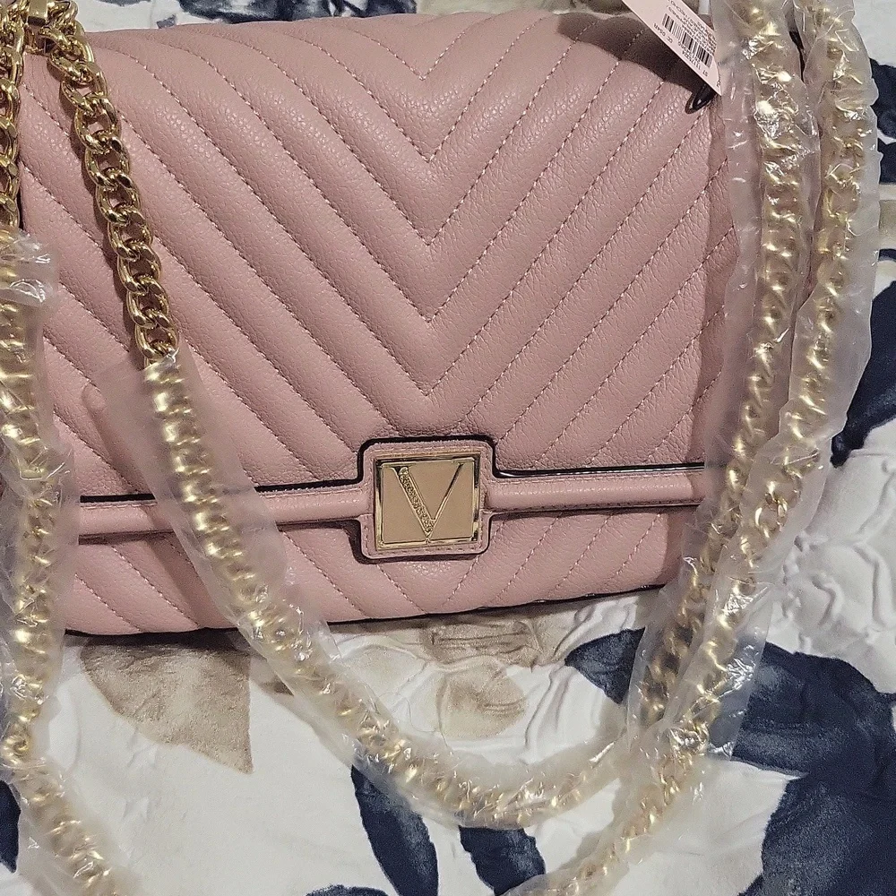 NWT Elegant Pink Quilted Women's Bag By Victoria's Secret